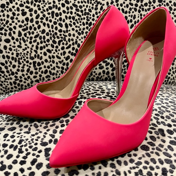 Call It Spring - hot pink stiletto heels - Picture 1 of 3